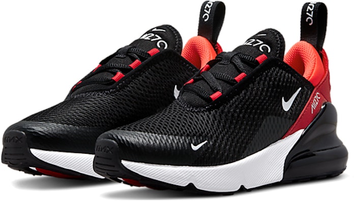 BP幼童 Nike Air Max 270 氣墊 減震防滑 低幫跑步鞋 黑紅 Lookbook BP幼童 Nike Air Max 270 氣墊 減震防滑 低幫跑步鞋 黑紅