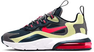 (Preschool) Nike Air Max 270 React 'Iron Grey Lime Crimson' BQ0102-015 (Preschool) Nike Air Max 270 React 'Iron Grey Lime Crimson' BQ0102-015