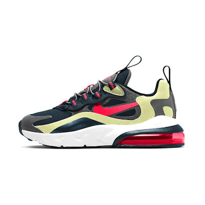(PS) Nike Air Max 270 React 'Iron Grey Lime Crimson'