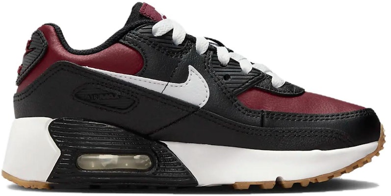 (Preschool) Nike Air Max 90 'Black Team Red Gum Light Brown White' CD6867-024 Order (Preschool) Nike Air Max 90 'Black Team Red Gum Light Brown White' CD6867-024