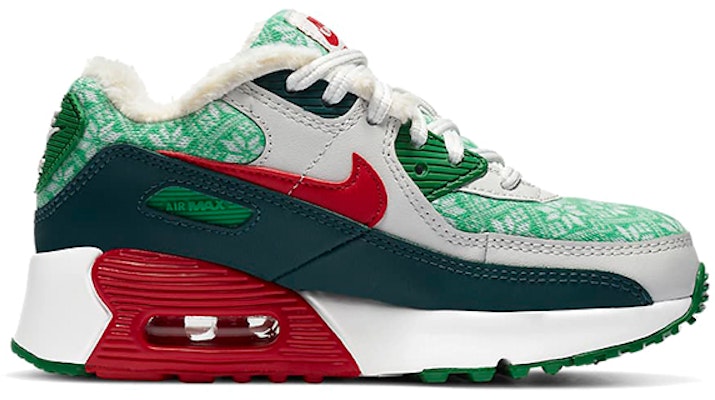 幼童 Nike Air Max 90 “聖誕節 2020” 復古休閒低筒跑步鞋 綠紅白 Order 幼童 Nike Air Max 90 “聖誕節 2020” 復古休閒低筒跑步鞋 綠紅白