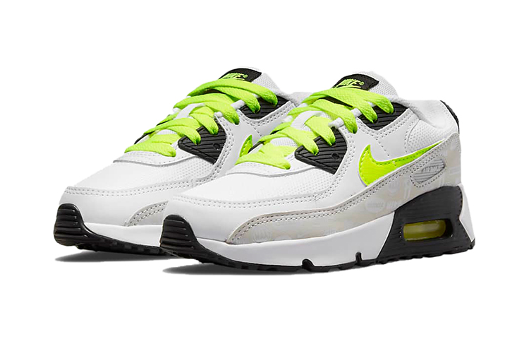 Lookbook (PS) Nike Air Max 90 ''Logo Réfléchissant - Blanc Volt'' CD6867-112