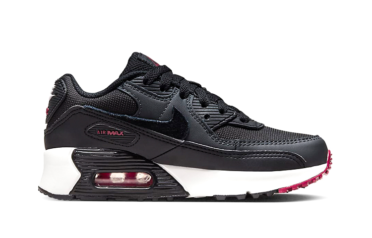 Order (PS) Nike Air Max 90 Kulit 'Hitam Merah Tim' CD6867-022