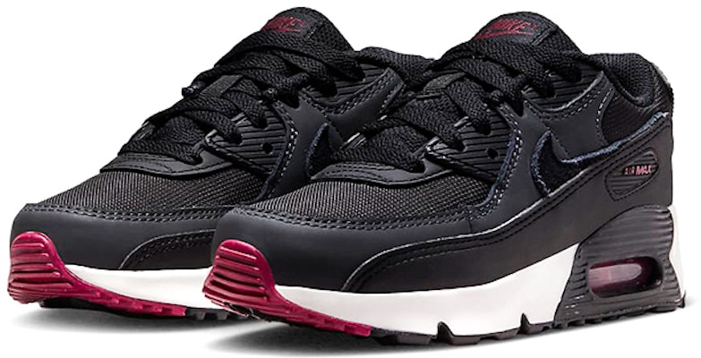 (PS) Nike Air Max 90 Kulit 'Hitam Merah Tim' CD6867-022 Lookbook (PS) Nike Air Max 90 Kulit 'Hitam Merah Tim' CD6867-022