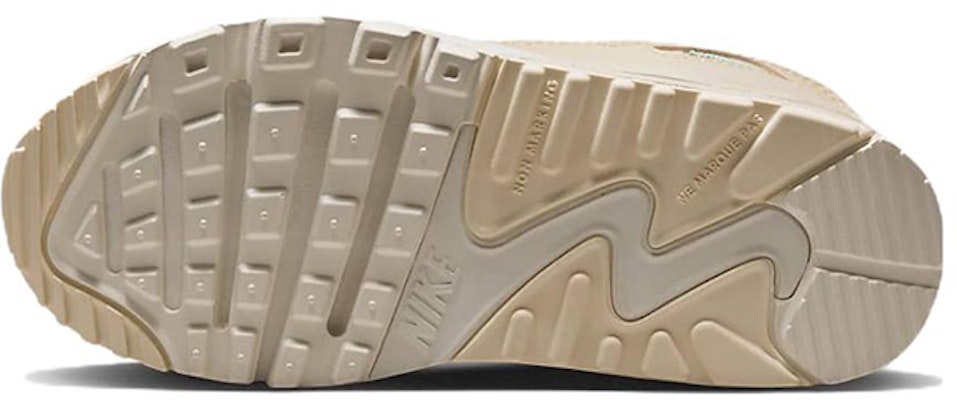 (PS) Nike Air Max 90 de Cuero 'Phantom Shimmer' DZ5319-001 Details for (PS) Nike Air Max 90 de Cuero 'Phantom Shimmer' DZ5319-001