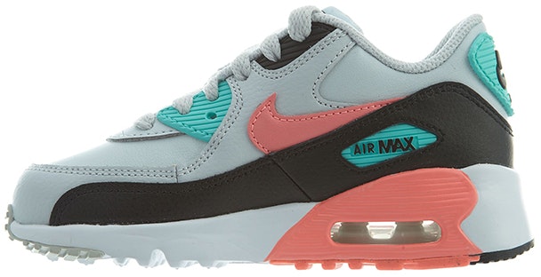 preschool-nike-air-max-90-leather-pure-platinum-lava-glow-833377-013