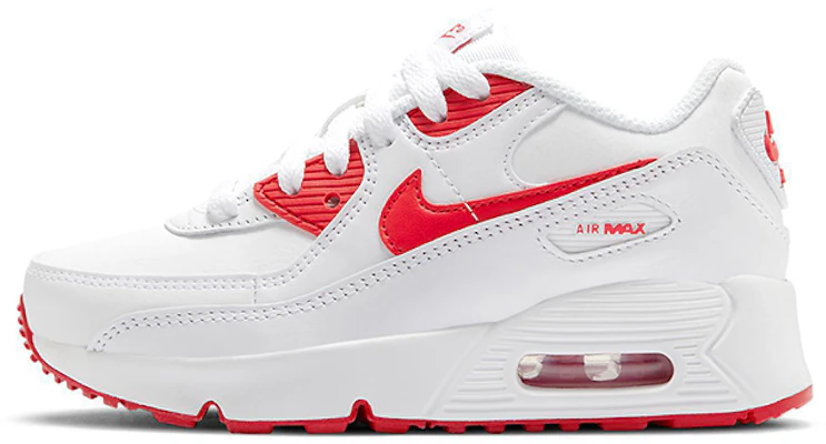 (PS) Nike Air Max 90 Kulit 'Putih Hyper Merah' CD6867-106 Buy (PS) Nike Air Max 90 Kulit 'Putih Hyper Merah' CD6867-106