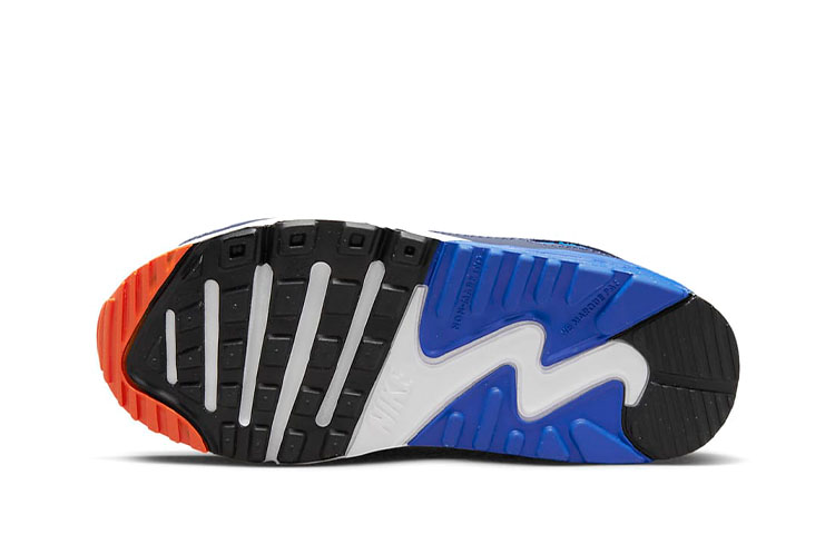Shop (Preschool) Nike Air Max 90 Leather 'White Midnight Navy' CD6867-120