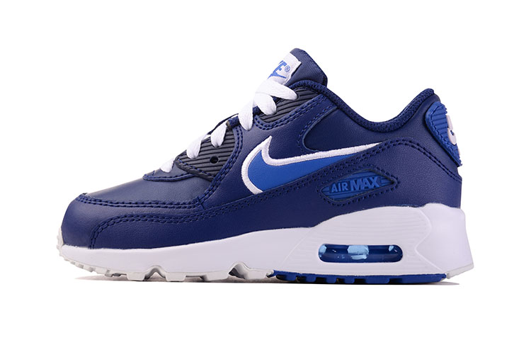 Buy (PS) 耐克Air Max 90 LTR皮革‘蓝白’ 833414-409