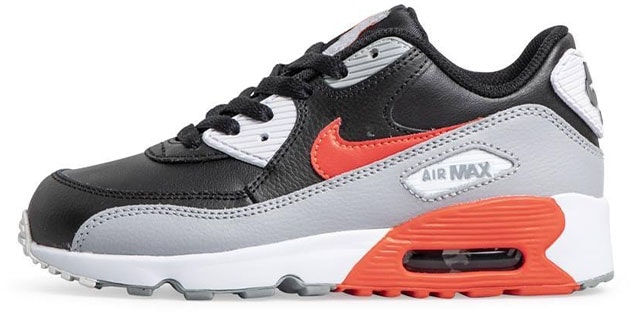 preschool-nike-air-max-90-ltr-leather-low-top-black-grey-red-833414-024