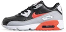 Buy (PS) Nike Air Max 90 LTR Kulit Low-Top Hitam/Kelabu/Merah 833414-024