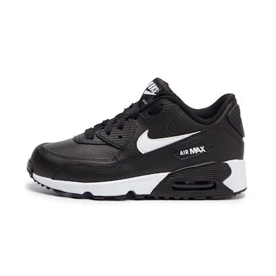 (PS) Nike Air Max 90 LTR Leather Low-Top Black/White