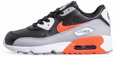 (Preschool) Nike Air Max 90 LTR Leather Low-Top Black/Grey/Red 833414-024 (Preschool) Nike Air Max 90 LTR Leather Low-Top Black/Grey/Red 833414-024