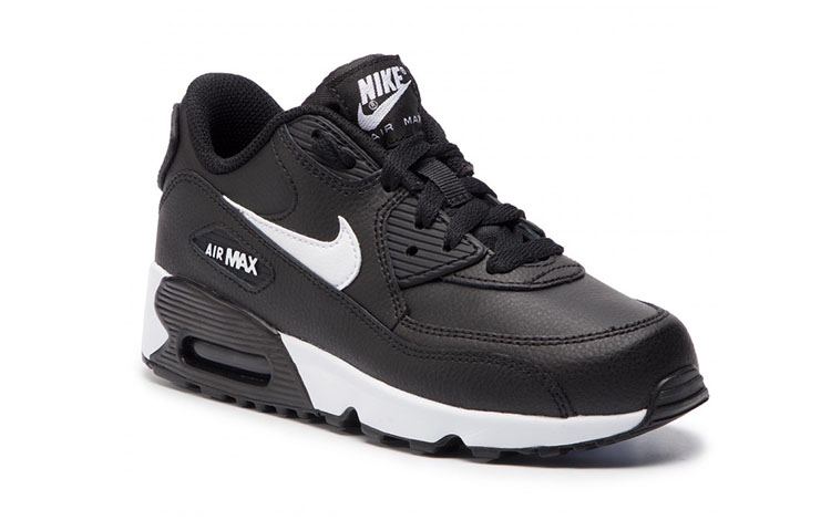 (PS) Nike Air Max 90 LTR Leather Low-Top Black/White 圖 3