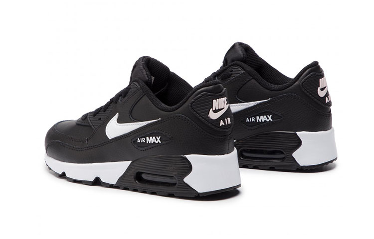 (PS) Nike Air Max 90 LTR Leather Low-Top Black/White 圖 4