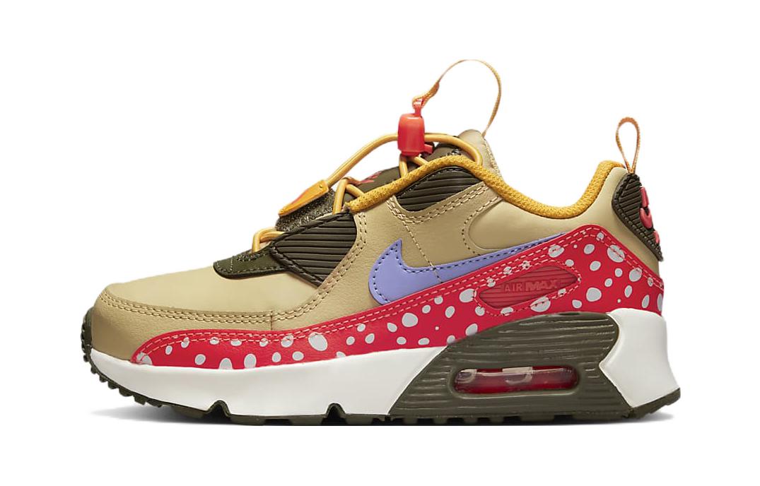 Buy BP 幼童 Nike Air Max 90 Toggle 低幫復古跑步鞋 棕紅色