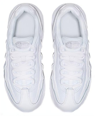 (Preschool) Nike Air Max 95 'White Metallic Silver' 905461-104 Shop (Preschool) Nike Air Max 95 'White Metallic Silver' 905461-104