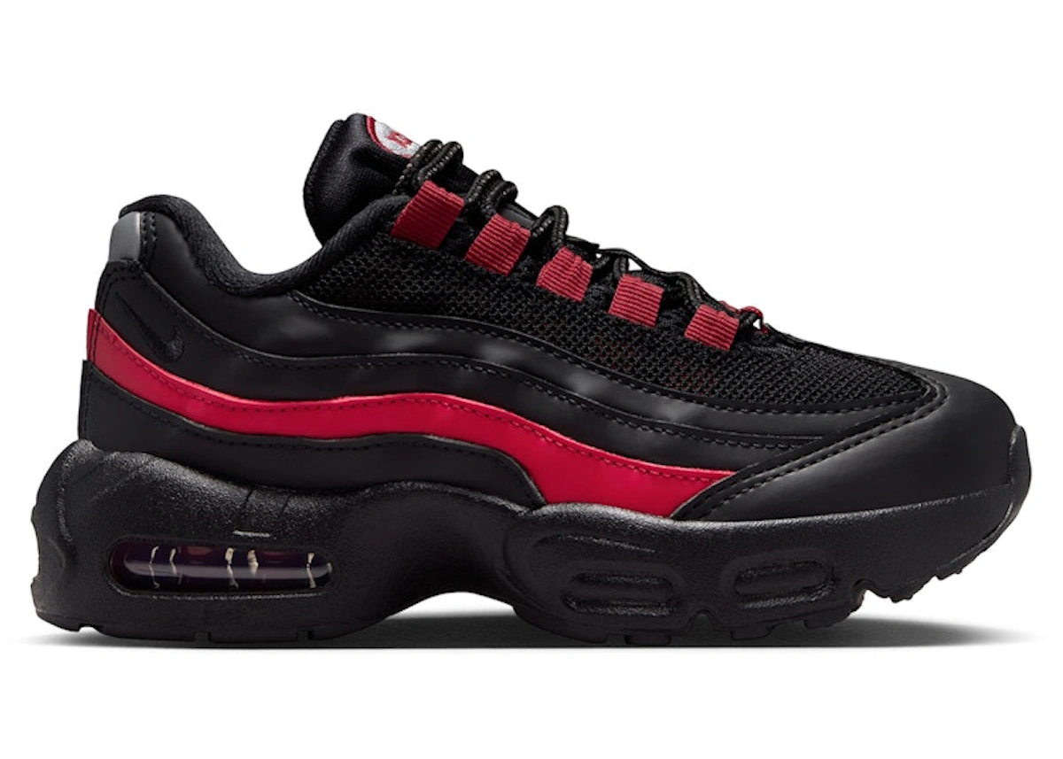 (Preschool) Nike Air Max 95 Recraft Black Team Crimson