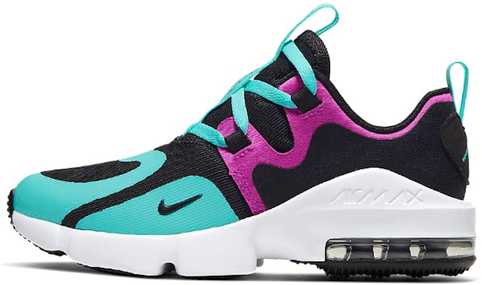 (Preschool) Nike Air Max Infinity 'Black Violet Aurora Green' BQ5310-003 Buy (Preschool) Nike Air Max Infinity 'Black Violet Aurora Green' BQ5310-003
