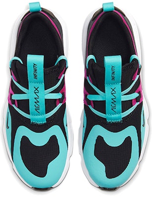 (Preschool) Nike Air Max Infinity 'Black Violet Aurora Green' BQ5310-003 Shop (Preschool) Nike Air Max Infinity 'Black Violet Aurora Green' BQ5310-003