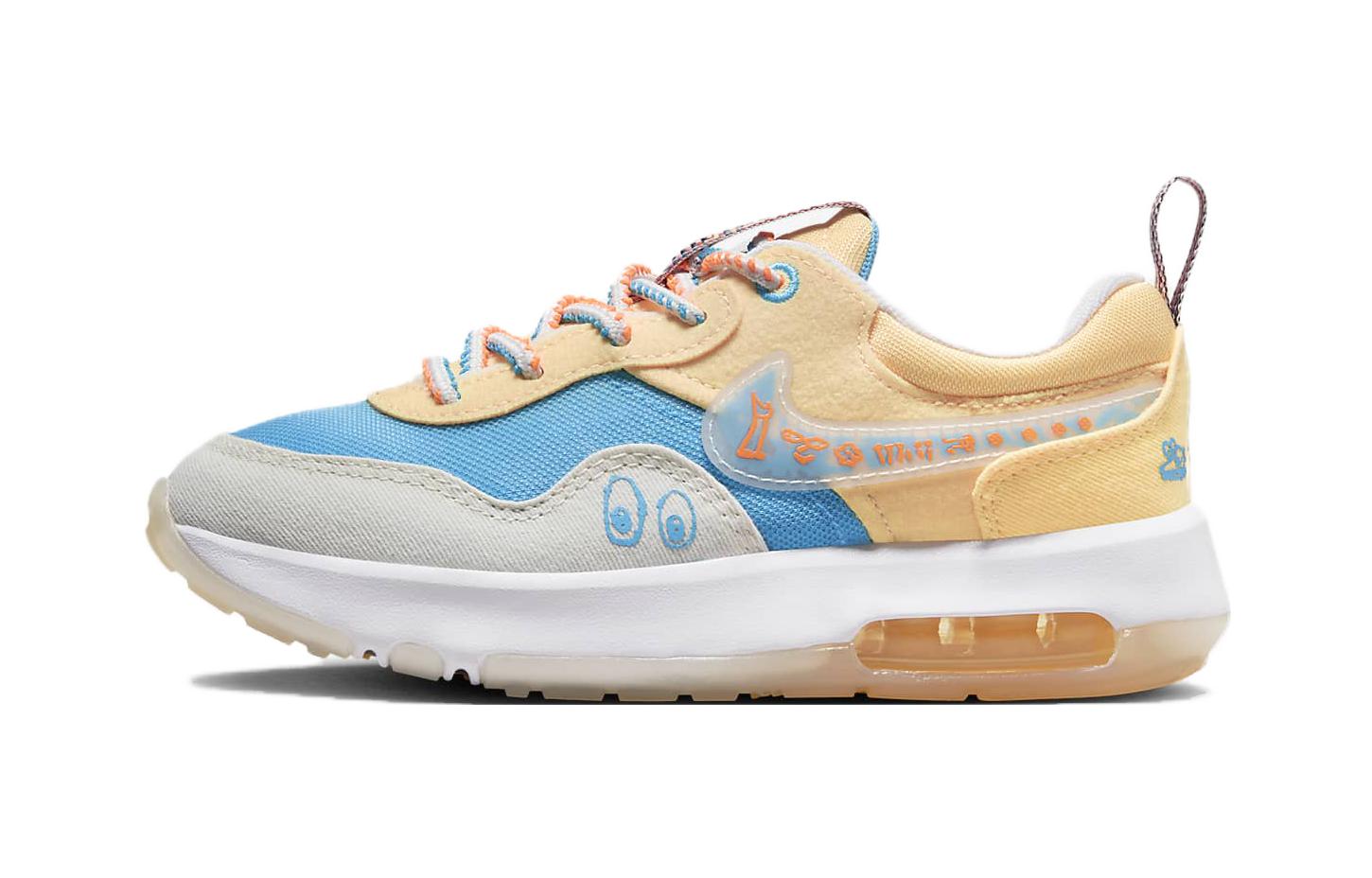 (Preschool) Nike Air Max Motif SE 'Sail Blue Lighting' FB2341-800