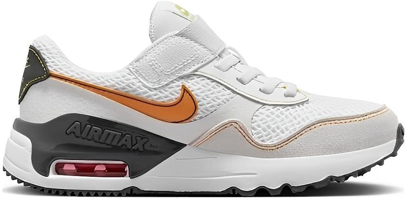 (PS) 耐克Air Max SYSTM运动鞋“白色鲜橙” DQ0285-109 Order (PS) 耐克Air Max SYSTM运动鞋“白色鲜橙” DQ0285-109