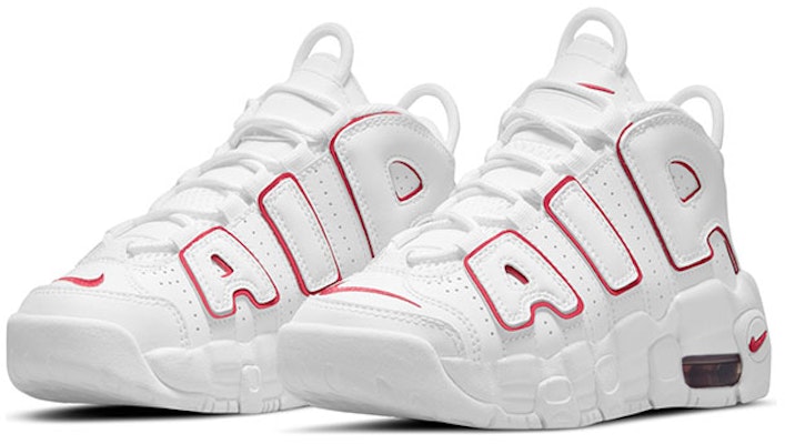 (Preschool) Nike Air More Uptempo 2021 'White Varsity Red' DJ5989-100 Lookbook (Preschool) Nike Air More Uptempo 2021 'White Varsity Red' DJ5989-100