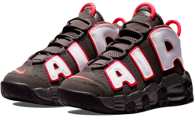 (Preschool) Nike Air More Uptempo 'Medium Ash Siren Red White' DH9723-200 Lookbook (Preschool) Nike Air More Uptempo 'Medium Ash Siren Red White' DH9723-200