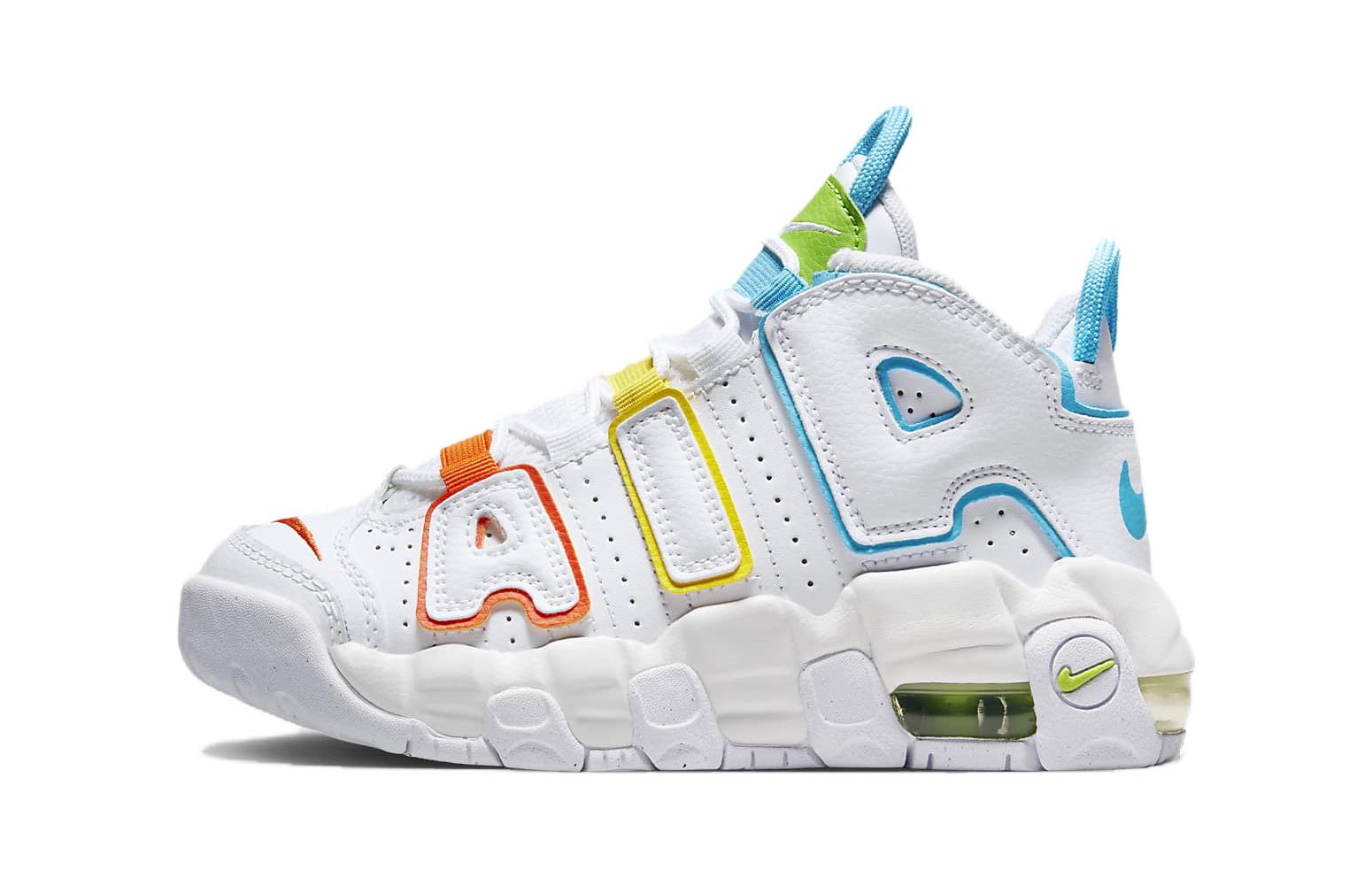 (Preschool) Nike Air More Uptempo 'White Rainbow' FJ4625-100