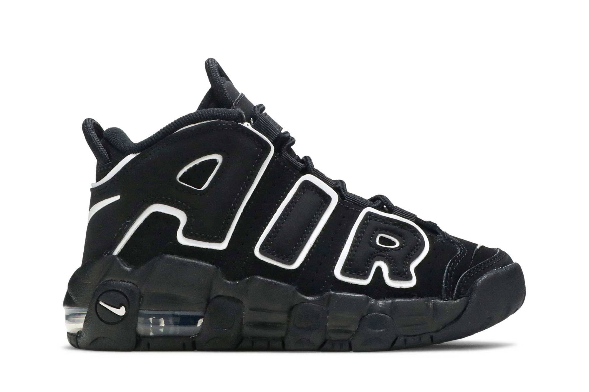 (Preschool) Nike Air More Uptempo Black White (2020) DA8574-002