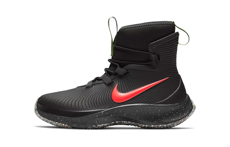 (Preschool) Nike Binzie Boot 'Black Bright Crimson Speckled' BQ5381-001