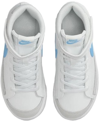 (Preschool) Nike Blazer Mid '77 PS 'Summit White Aquarius Blue' DA4087-114 Shop (Preschool) Nike Blazer Mid '77 PS 'Summit White Aquarius Blue' DA4087-114