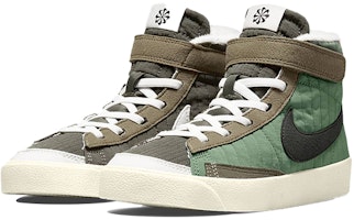 中童 Nike Blazer Mid ‘77 可回收材料 耐磨防滑 中筒 球鞋 綠棕色 Lookbook 中童 Nike Blazer Mid ‘77 可回收材料 耐磨防滑 中筒 球鞋 綠棕色