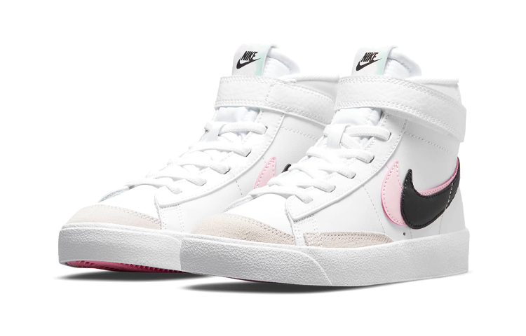 Lookbook 中童 Nike Blazer Mid 中幫 兒童板鞋 白黑粉