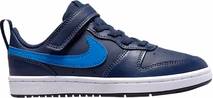 (Preschool) Nike Court Borough Low 2 'Midnight Navy Imperial Blue' BQ5451-403 (Preschool) Nike Court Borough Low 2 'Midnight Navy Imperial Blue' BQ5451-403