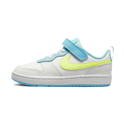 (PS) Nike Court Borough Low 2 'White Baltic Blue Volt'