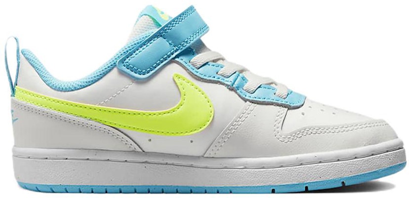 (PS) Nike Court Borough Low 2 'Putih Biru Baltik Volt' BQ5451-122 Order (PS) Nike Court Borough Low 2 'Putih Biru Baltik Volt' BQ5451-122
