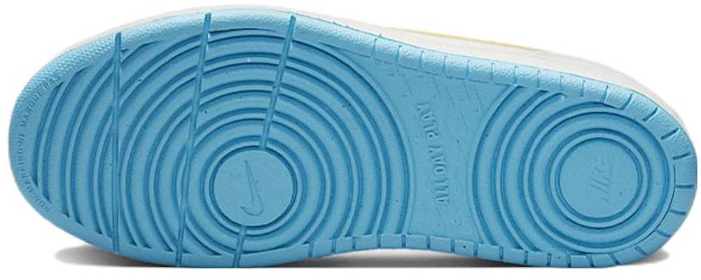 (PS) Nike Court Borough Low 2 'Putih Biru Baltik Volt' BQ5451-122 Details for (PS) Nike Court Borough Low 2 'Putih Biru Baltik Volt' BQ5451-122