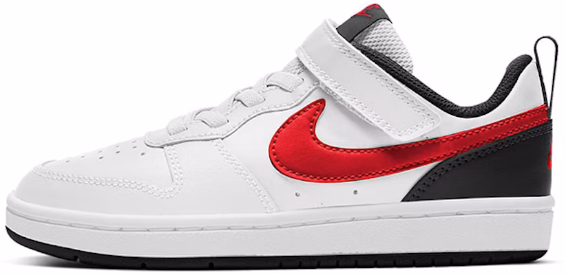 (Preschool) Nike Court Borough Low 2 'White Black Red' BQ5451-110 Buy (Preschool) Nike Court Borough Low 2 'White Black Red' BQ5451-110