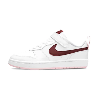 (PS) Nike Court Borough Low 2 'White Dark Beetroot'