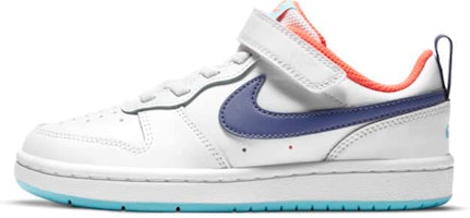(Preschool) Nike Court Borough Low 2 'White Dark Purple Dust' BQ5451-112 (Preschool) Nike Court Borough Low 2 'White Dark Purple Dust' BQ5451-112