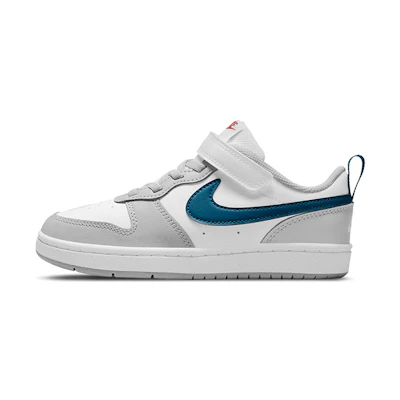 (PS) Nike Court Borough Low 2 Low-Top Sneakers White/Grey/Blue