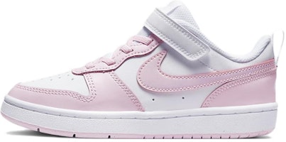 (Preschool) Nike Court Borough Low 2 'White Pink Foam' DQ0473-100 (Preschool) Nike Court Borough Low 2 'White Pink Foam' DQ0473-100