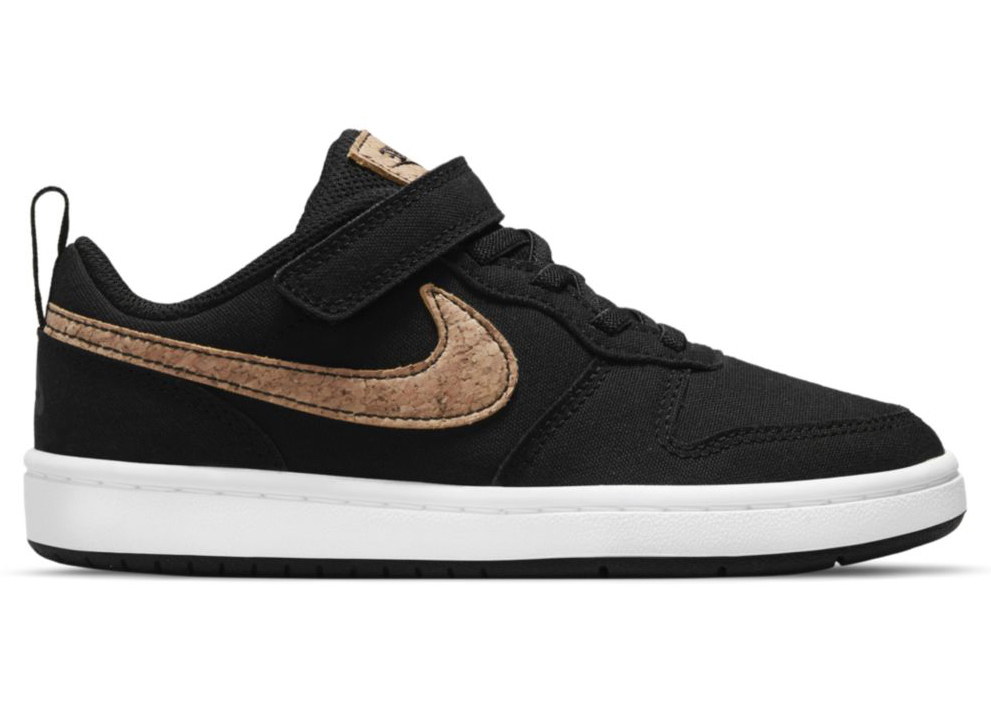 (Preschool) Nike Court Borough Low 2 Canvas 'Black Cork' DC7950‑001 ...
