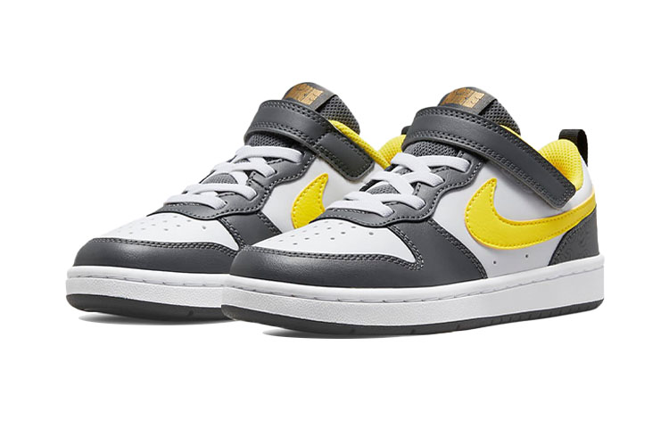 (PS) Nike Court Borough Low 2 SE 'White Iron Grey Yellow Strike' 圖 3