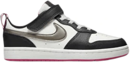 (Preschool) Nike Court Borough Low 2 SE 'White Pink Prime Metallic Pewter' DJ0041-100 (Preschool) Nike Court Borough Low 2 SE 'White Pink Prime Metallic Pewter' DJ0041-100