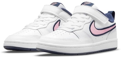 中童 Nike Court Borough Low 2 SE 魔術貼休閒 低筒 板鞋 白藍粉 Lookbook 中童 Nike Court Borough Low 2 SE 魔術貼休閒 低筒 板鞋 白藍粉