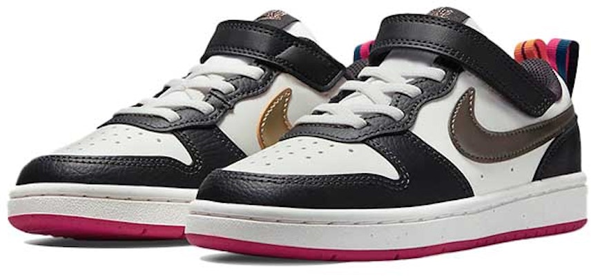 (PS) 耐克Court Borough Low 2 SE 白粉色金属锡鞋 DJ0041-100 Lookbook (PS) 耐克Court Borough Low 2 SE 白粉色金属锡鞋 DJ0041-100