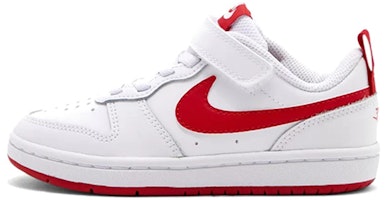 (Preschool) Nike Court Borough Low 2 Sneakers Red/White BQ5451-103 (Preschool) Nike Court Borough Low 2 Sneakers Red/White BQ5451-103