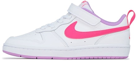 (Preschool) Nike Court Borough Low 2 White Fuchsia Glow BQ5451-111 (Preschool) Nike Court Borough Low 2 White Fuchsia Glow BQ5451-111